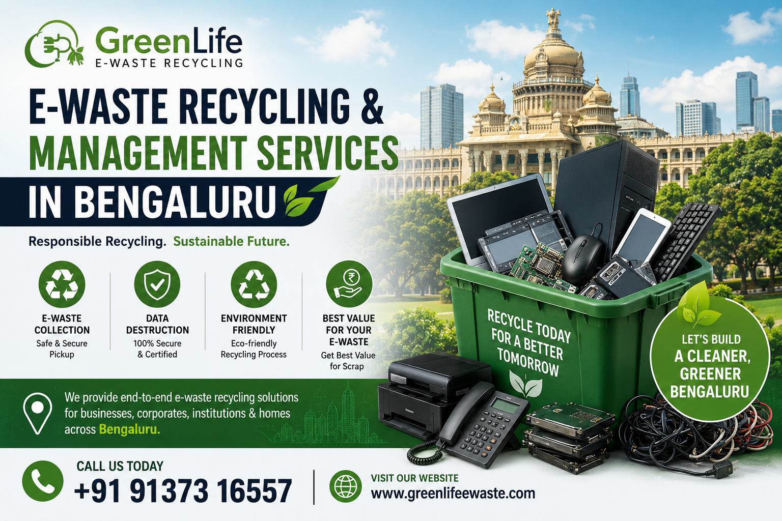 E-waste recycling and management services in Bengaluru