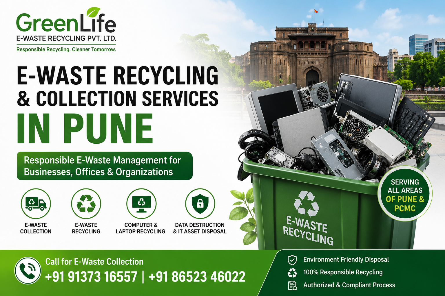 E-waste recycling and collection services in Pune and PCMC